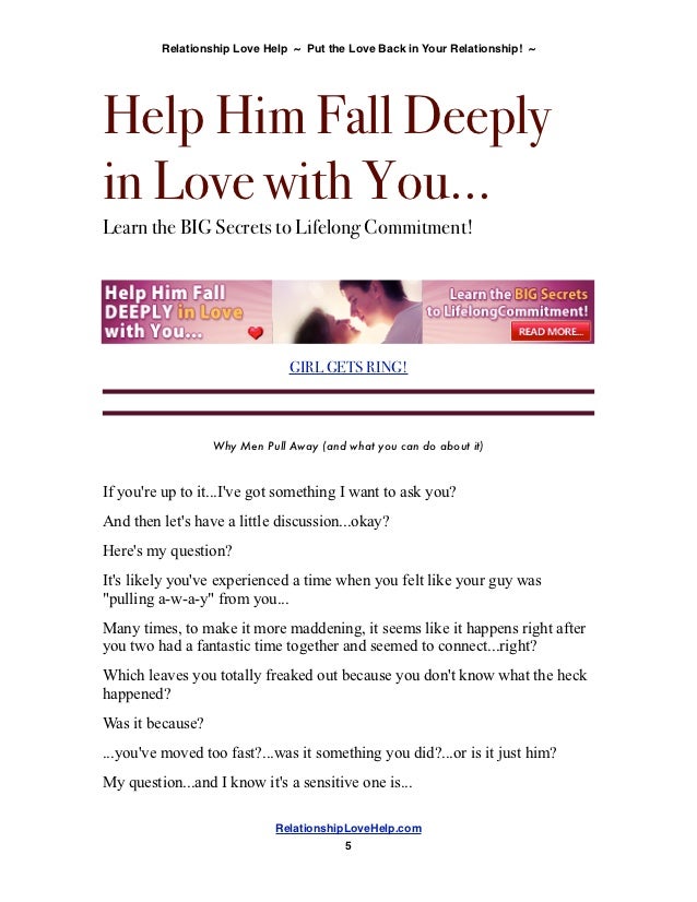Why Do Guys Pull Away In A Relationship Why Do Guys Pull Away In A Relationship